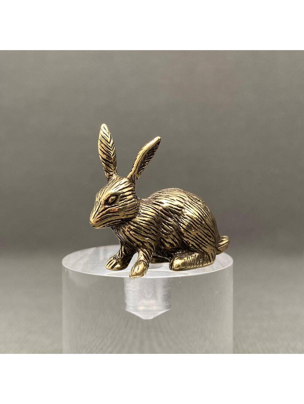 Brass Rabbit Bunny Figurine
